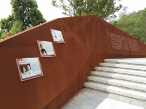 盘县耐候钢挡土墙